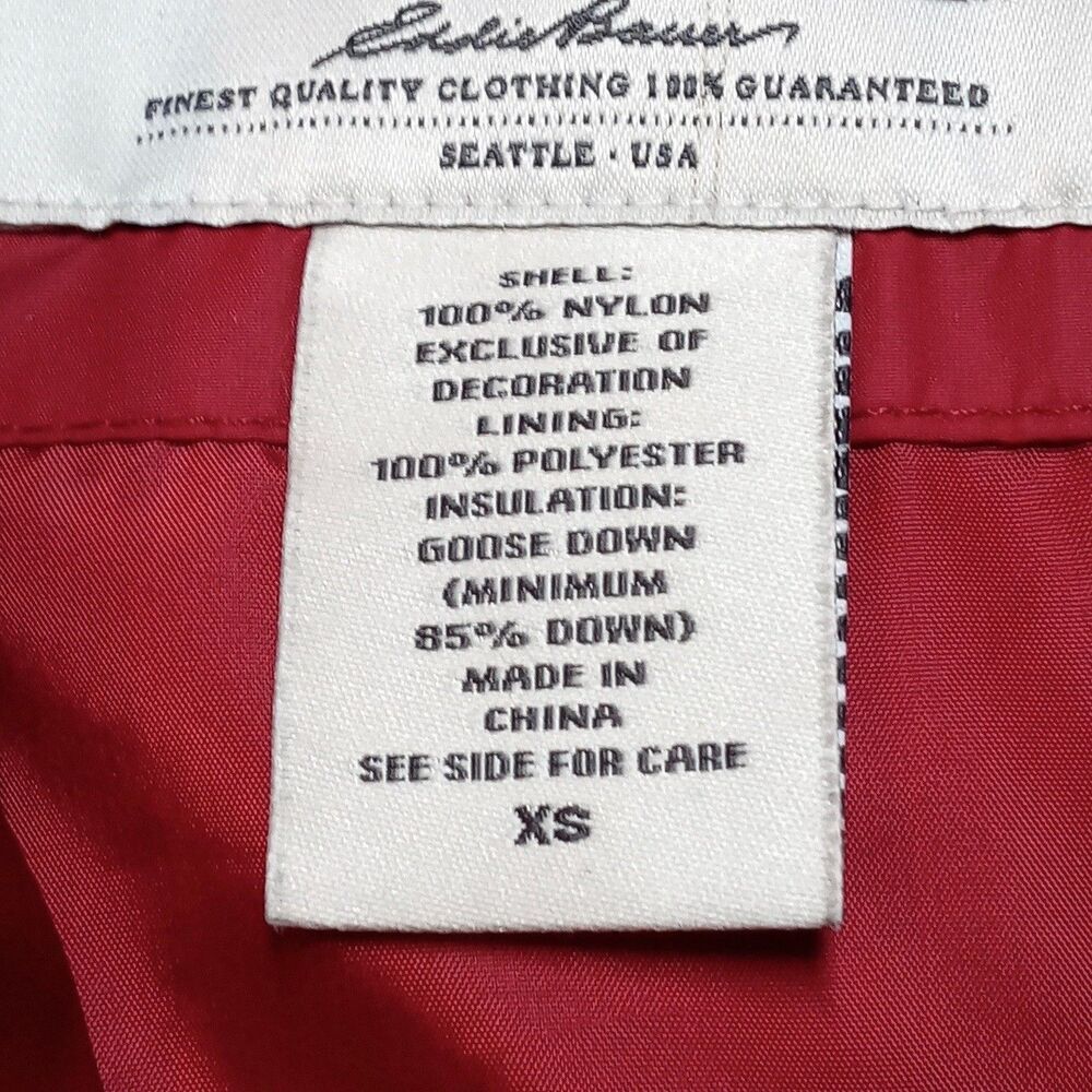 Eddie Bauer Goose Down Puffer Vest Womens Size XS Insulated Equestrian EB700 - Picture 6 of 8